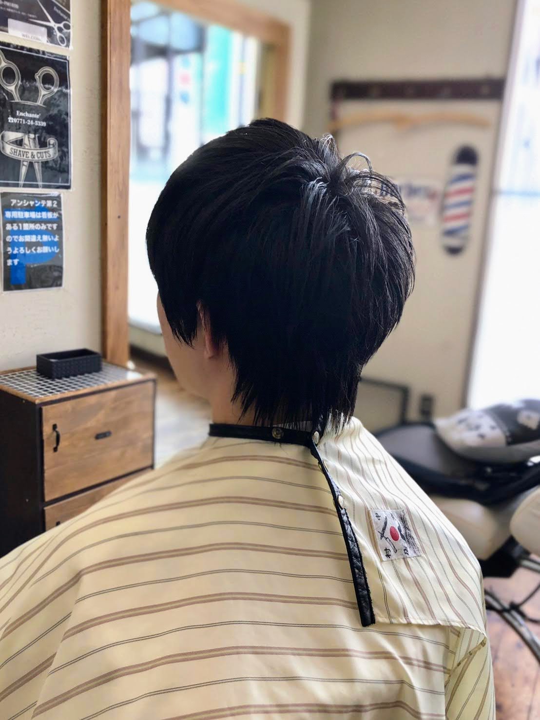 亀岡市 メンズ ショートウルフカット｜アンシャンテヘアー