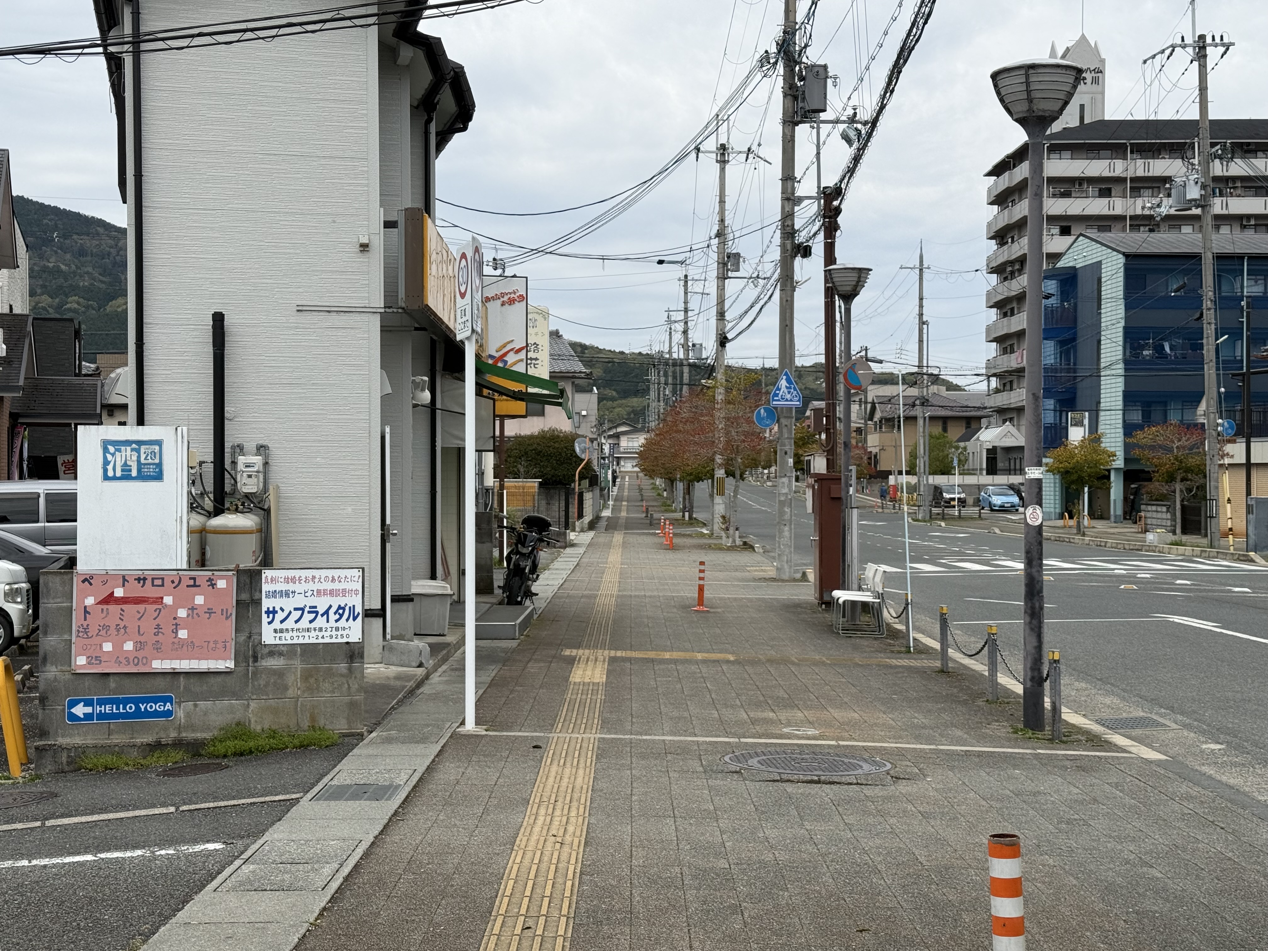 駅前の通り